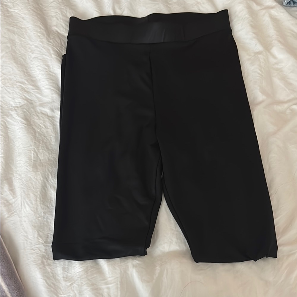 Women's Black leather leggings